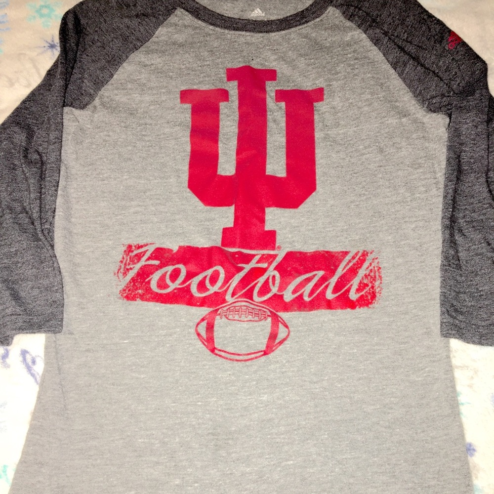 3/4 sleeve adidas IU football t-shirt